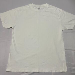 Urban Outfitters BDG Grunge Distressed Plain White T-Shirt M-M Tee Top Minimal